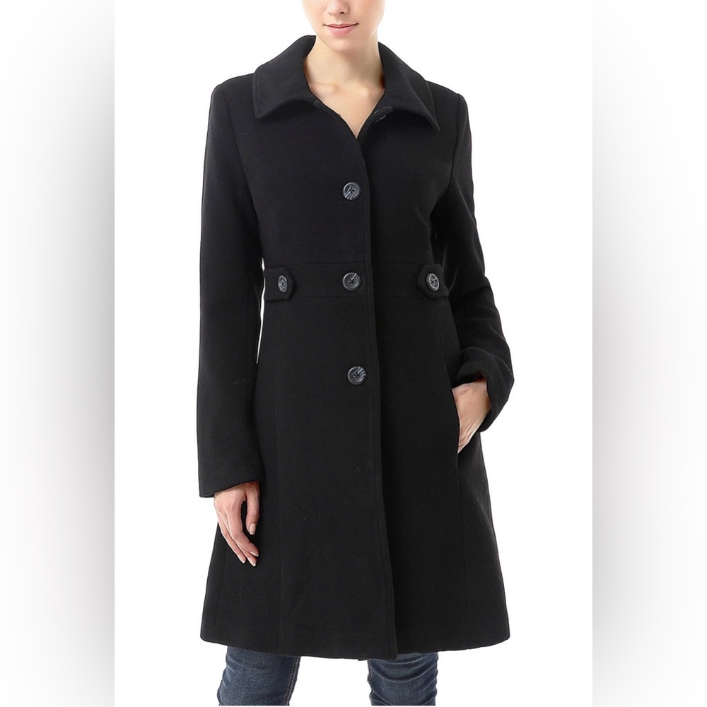 Nine West Wool Blend Walking Coat Size 6